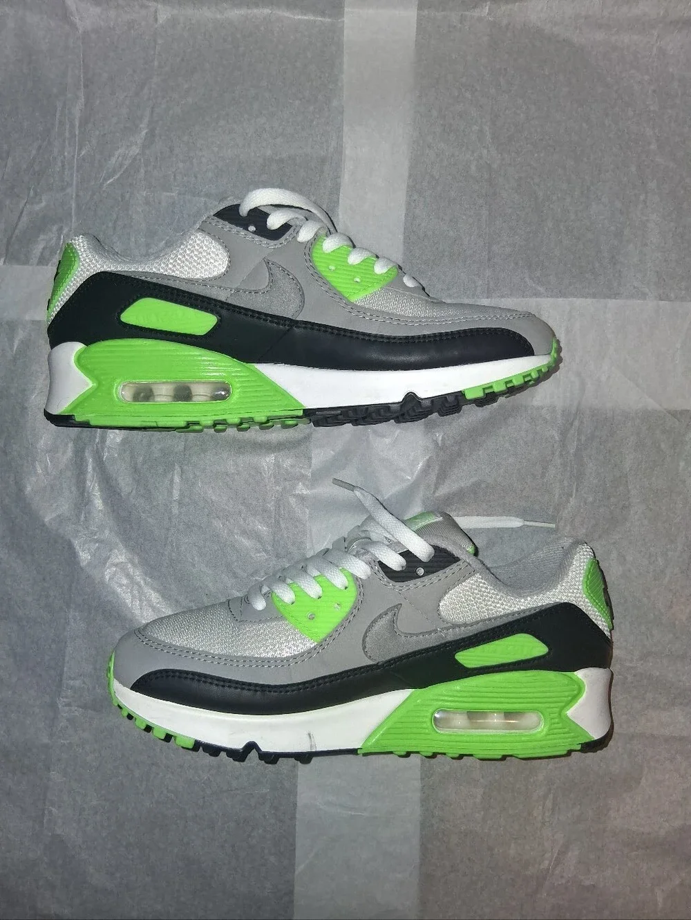 Nike Air Max 90 Retro Lime Recraft Sneakers , Men 8 = Women 9.5